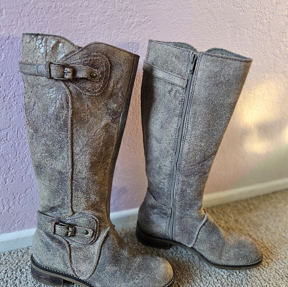 Shuler And Sons Crackle Disressed Boot Size 6 1/2. - Picture 5 of 5